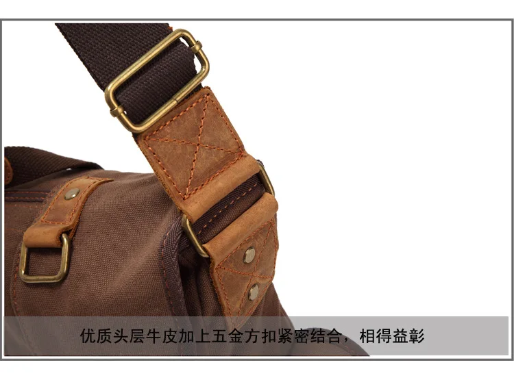 escola retro estilo militar bolsa crossbody dos homens de alta qualidade
