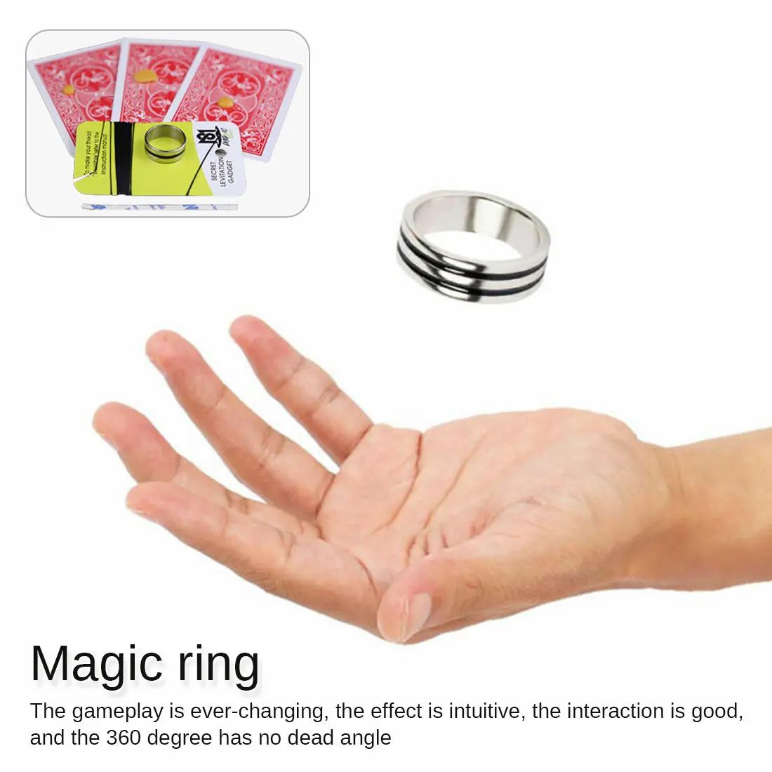 

Magic Toys Magic Floating Ring Magic Tricks Invisible Magic Gimmick Magician Rings Stage illusory Mentalism