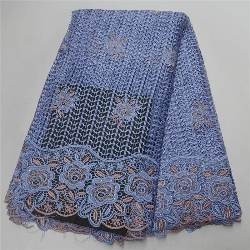 Новое поступление хлопок африканский гипюр материал Нигерия шнур французский химический кружево ткань швейцарская вуаль кружево Высокое качество 30