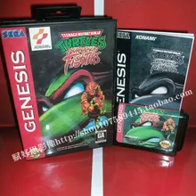 Черепашки бойцы игровой Картридж с коробкой и руководство 16 бит MD карты для sega Mega Drive для Genesis