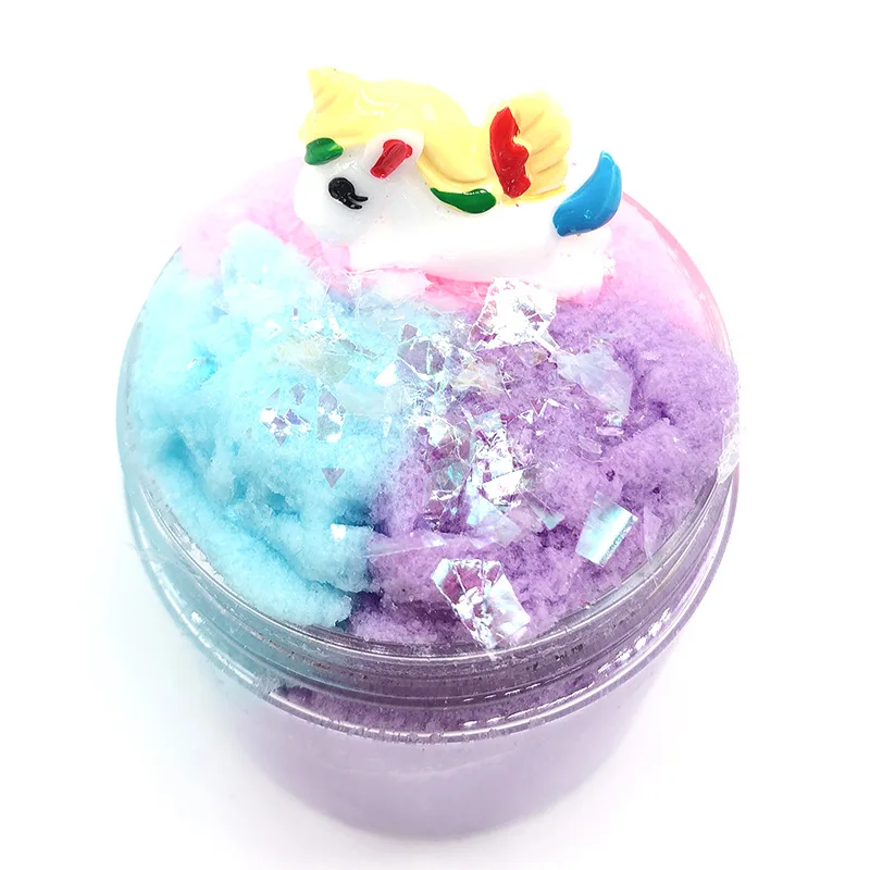

Fluffy Foam Slime Clay Ball Supplie DIY Light Soft Cotton Charms Slime Fruit Kit Cloud Craft Antistress Kids Toys for Children