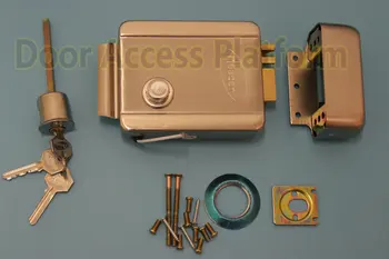 

Electroplated Machinery Lock Electro Metal Materials Rim Lock Electric Motor Lock, , For Access Control system and door lock