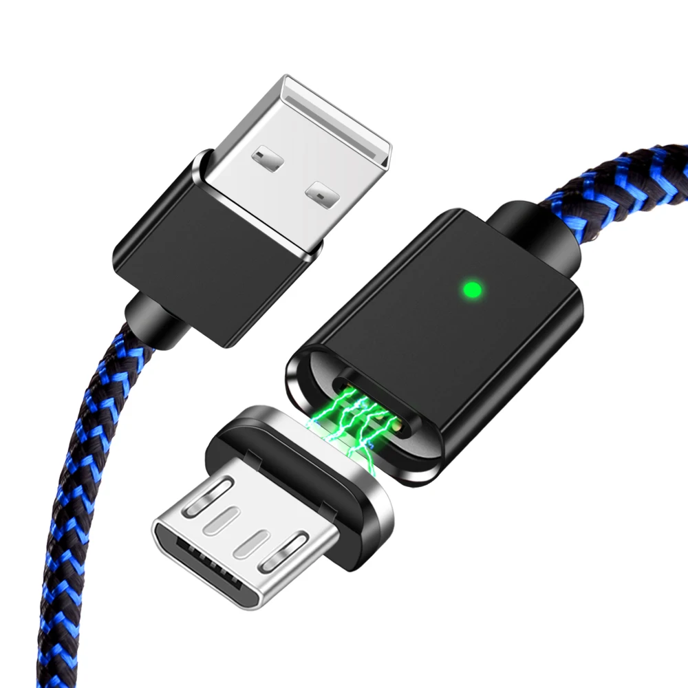 Магнитный кабель Олаф Micro USB, быстрая зарядка, 3А, шнур microusb для xiaomi, huawei, Android, быстрый кабель для мобильного телефона, провод для передачи данных