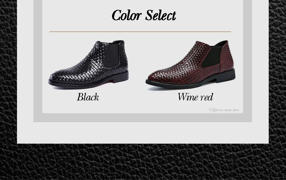 Для мужчин ботинки челси магазин при фабрике бренд slip-on кожаные высокие мужские ботинки# AF3718