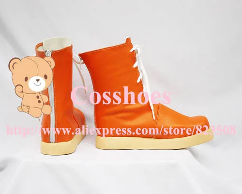 Заказ orange Yuffie Обувь; сапоги из Final Fantasy Косплэй