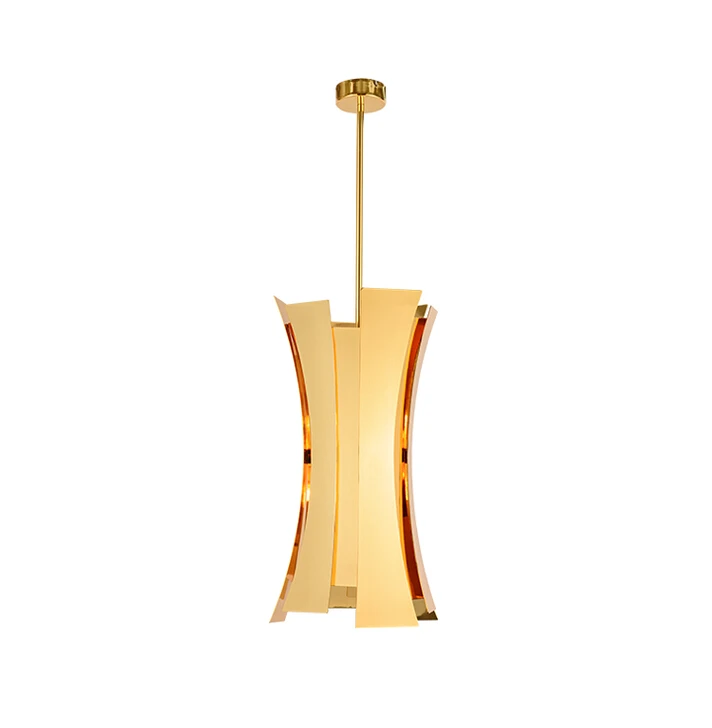

Simple Modern Designer Golden Chandelier Northern Europe Creative Personality Restaurant Chandelier Free Shipping