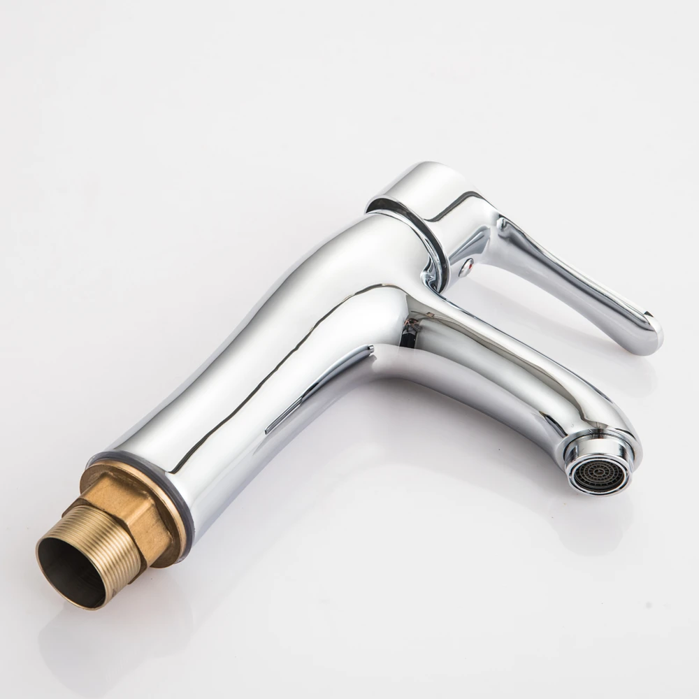 Deck Mount Chrome Bathroom Basin Faucet Shower Bath Faucets Vanity Vessel Sinks Mixer Tap Cold And Hot Water Tap Torneira Mci1