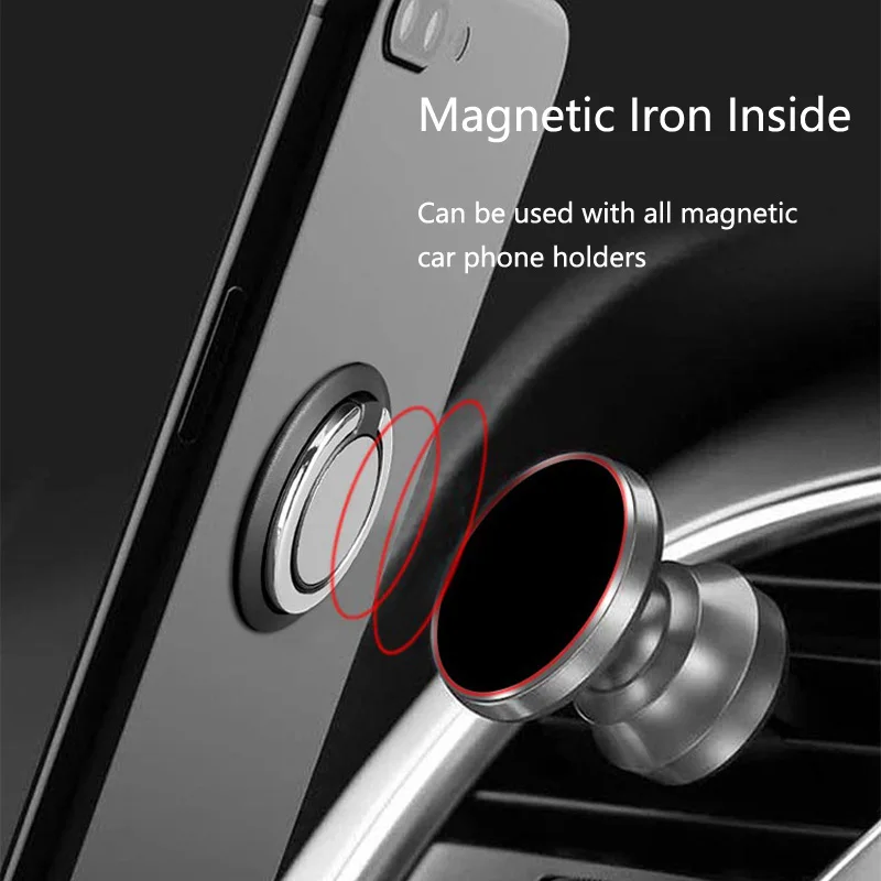 CA Shield Shape Finger Ring Holder For iPhone X XS XR Mount Stand Mobile Phone Finger Tablet Magnetic Car Holder For Samsung