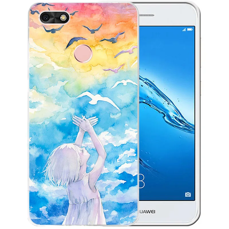 Модные звездное небо Телефон чехол для huawei наслаждаться 7 случаях Мультфильм
