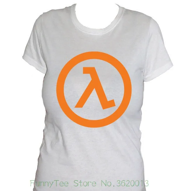 Для женщин футболка Fm10 Camiseta De Mujer mitad vida Half-life игры regalo-рэгало идея логотип сайт videojuegos классные женские футболки