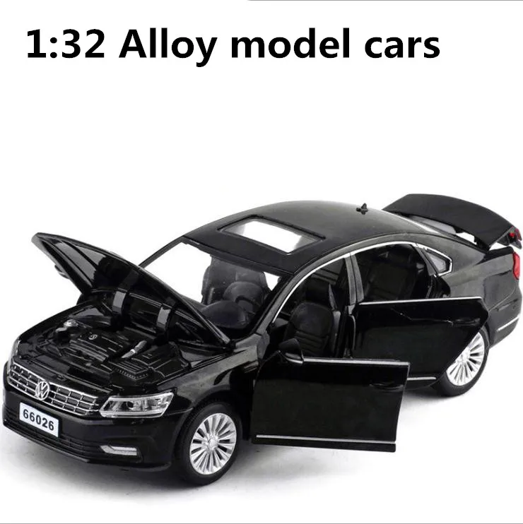  1:32 alloy pull back carhigh simulation Passatdeicast metal model6 open the door toy vehiclesmusica