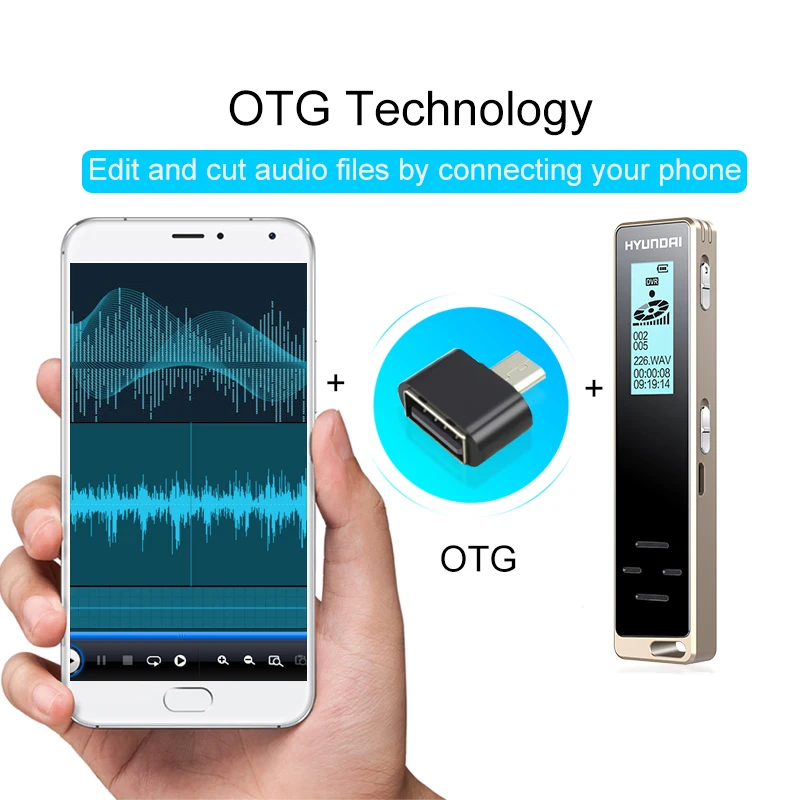 Yescool Professional Digital Voice Recorder Smart