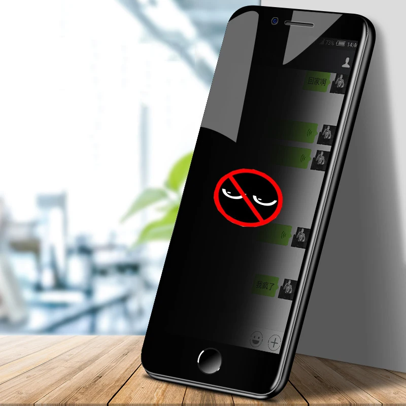 

Full Cover Antispy Tempered Glass For iPhone 8 7 plus 6 6S Protective Film For iPhone X XS MAX XR Private Glass Screen Protector