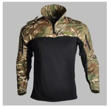 Уличная Мужская Военная Униформа тактическая футболка с длинным рукавом солдат дышащая быстросохнущая походная футболка одежда для страйкбола - Цвет: cp