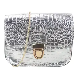 Женская модная кожаная Высококачественная сумка с текстурой под кожу крокодила, сумка на плечо, маленькая сумка через плечо, женская