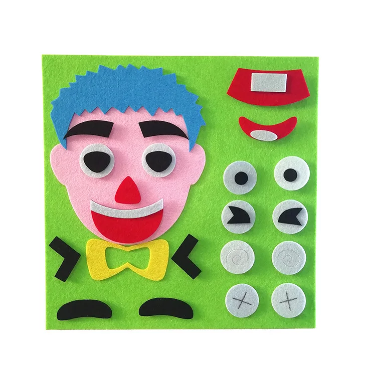 Детская игрушка DIY наклейки детский сад игрушка материал посылка детские игрушки мимика Монтессори дети ремесла наборы