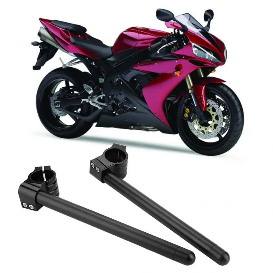 Универсальный руль мотоцикла ЧПУ для мотоциклов разделительный руль спортивный гоночный алюминиевый сплав 37 мм руль