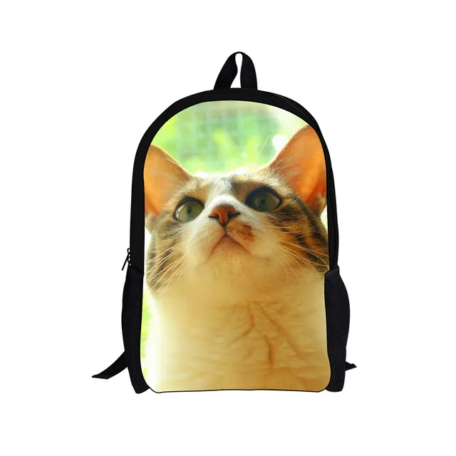 WHOSEPET Cute Cat Backpack for Teenagers Girl Schoolbag Casual Travel