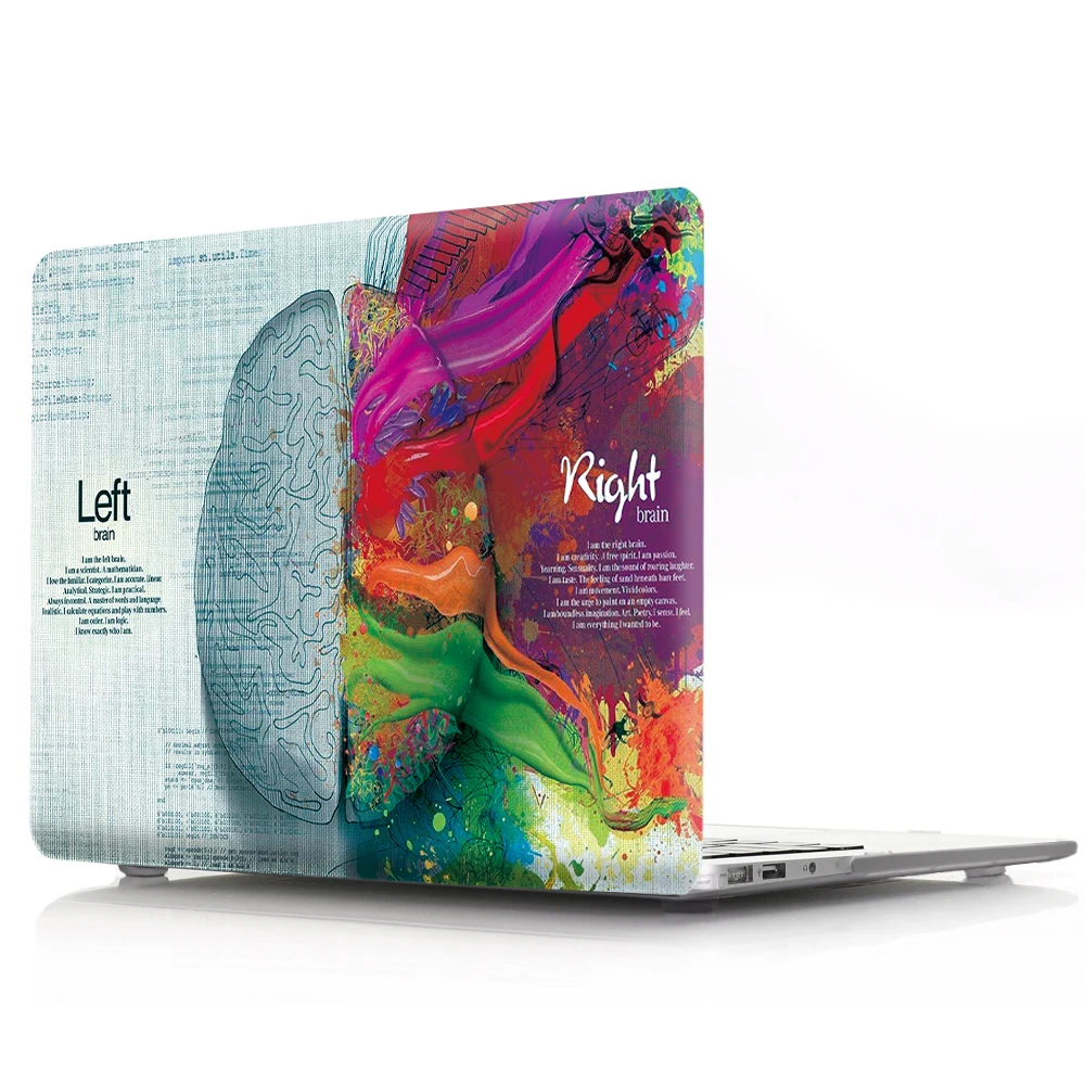 

For Macbook Pro 13 Case A1502 Unique Left Right Brain Hard PC Laptop Case ,For Macbook Air 13 Case Cover A1706 A1707 A1708