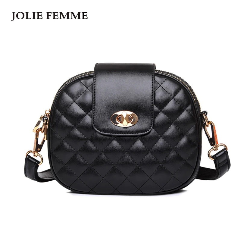

JOLIE FEMME Womens PU Vintage Messenger Shoulder Design Plaid Sale Bag Leather Satchel Sling Bags For Women bolsa  A Main Femme
