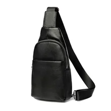 Новая модная мужская сумка из натуральной коровьей кожи, Мужская нагрудная сумка высокого качества, брендовые дизайнерские сумки через плечо