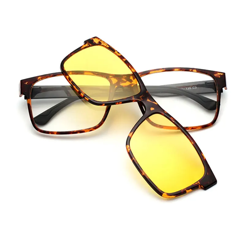 Reven Jate Reven очки Оптические очки: ультралегкие TR90 оправа для очков с Поляризованные, пристегиваемые солнцезащитные очки-на Защита от солнца для мужчин и женщин