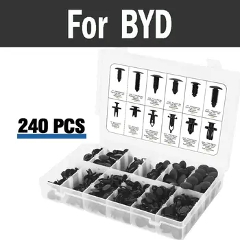 

240pcs/Set Car Assembly Expansion Screws Trim Clip Assortment Kit With Plastic Rivets For Byd E6 F3 F5 F6 Flyer G3 G6 L3 S6