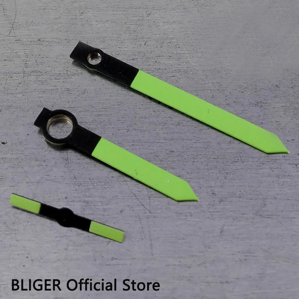 

Fashion Design Bliger Stainless Steel Green Watch Hands Fit for UNITAS ETA 6497 6498 Hand-Winding Movement Men's Watch Hands H24