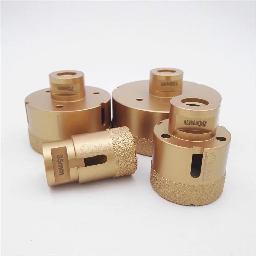 Buy DIATOOL 4pcs/pk Vacuum brazed diamond drilling