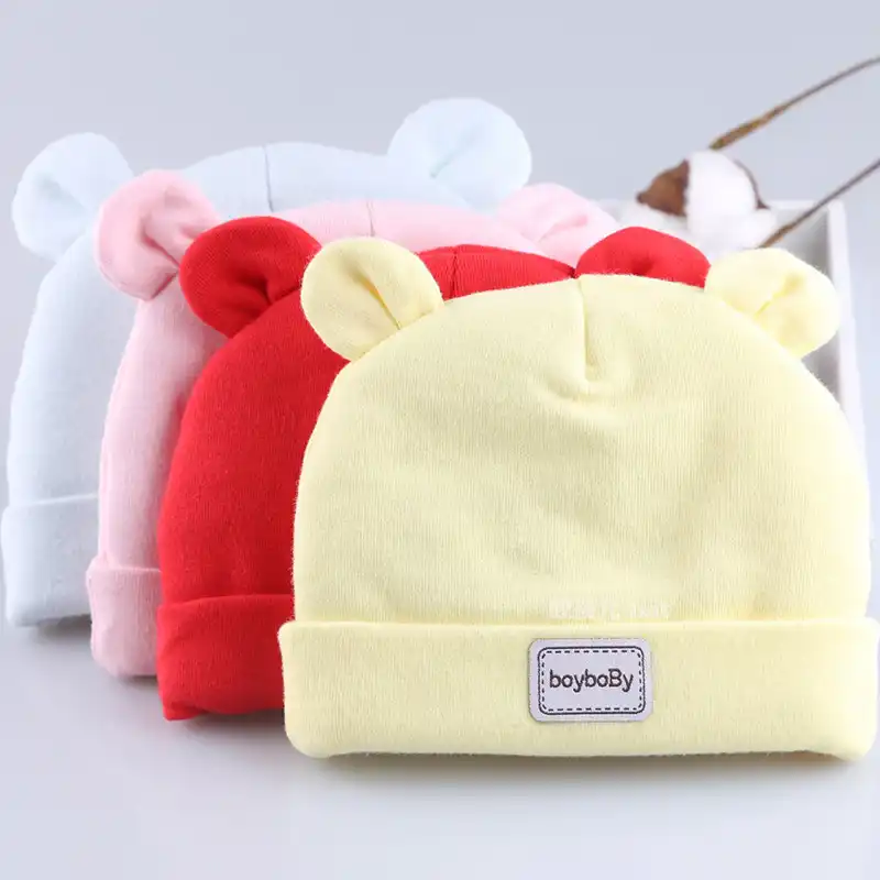 newborn baby cotton hats