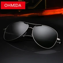 New Fashion Brand Polarized Sunglasses Men 2016 Pilot Black Metal Eyeglasses Driving Sport Eyewear Mirror font