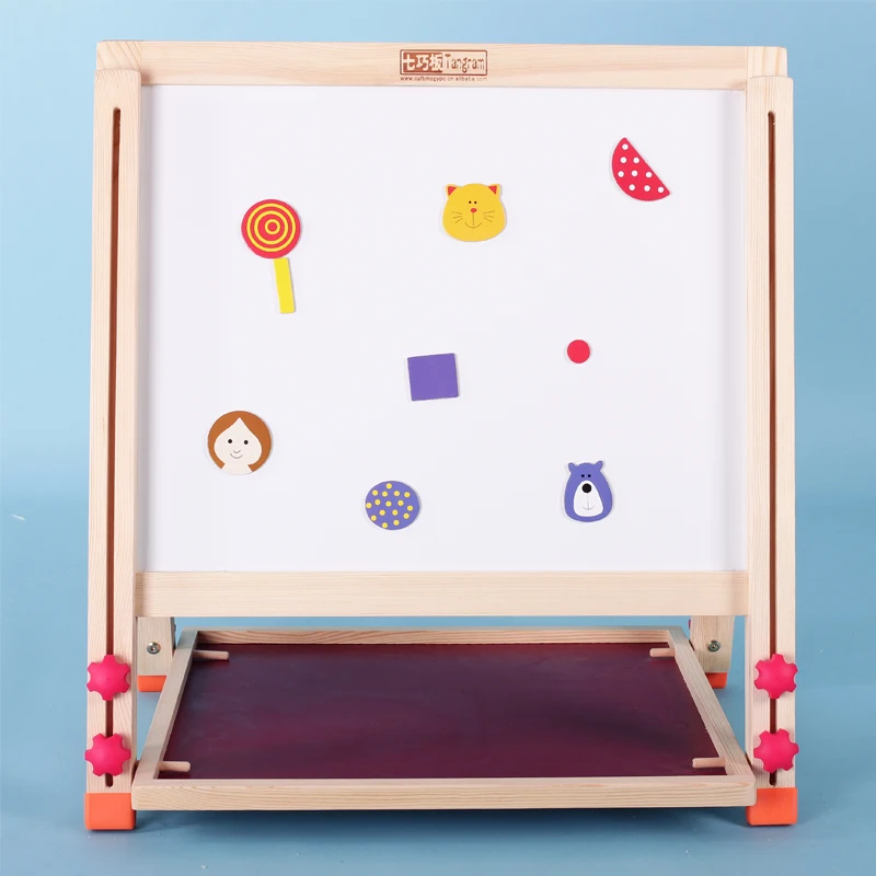 

Tangram Wooden ToyS Healthy Baby Special Development Intelligence To Improve Creativity Baby Multifunctional Boards Mini Easel