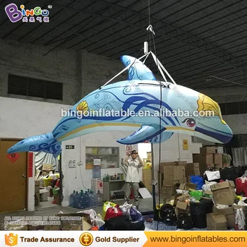 

EXQUISITE CRAFT 3M inflatable dolphin model decoration giant dolphin hanging balloon toy customized for decorating