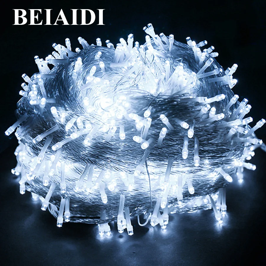 

Thrisdar 100M 800 LED Christmas Fairy LED String Light 8 Mode Outdoor Garden Backyard Garland Wedding Party Holiday Fairy Light