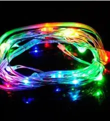 USB зарядное устройство DC 5 В 5 м 10 м 20 м светодиодный светильник RGB медная проволочная лента праздничное освещение гирлянда наружная Фея Рождественская елка - Испускаемый цвет: RGB