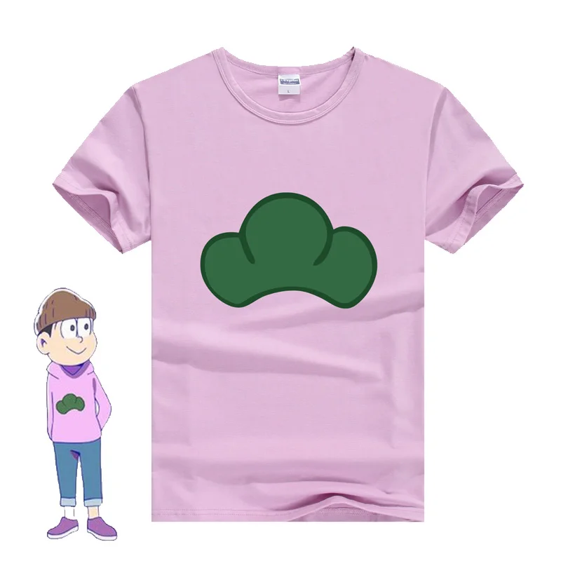 Cosworld Anime Osomatsu-san Cosplay Costumes Top Jyushimatsu Ichimatsu Karamatsu Todomatsu Choromatsu Shortsleeve T-Shirt (4)