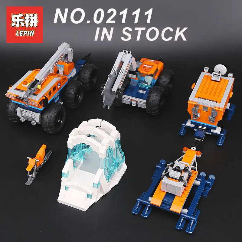 

2018 Lepin 02111 Education Building Blocks Bricks Arctic Mobile Exploration Base Compatible Legoing 60195 DIY Toys Gifts For Kid