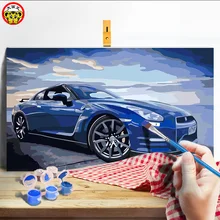 Русалка Аниме игра мультфильм живопись масляными красками море по номерам DIY цифровые картины Раскраска по номерам на холсте уникальные подарки для дома