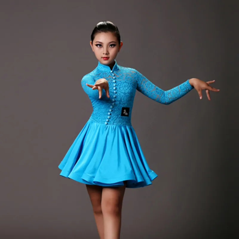 Белое латинское платье для девочек профессиональные танцевальные костюмы детей