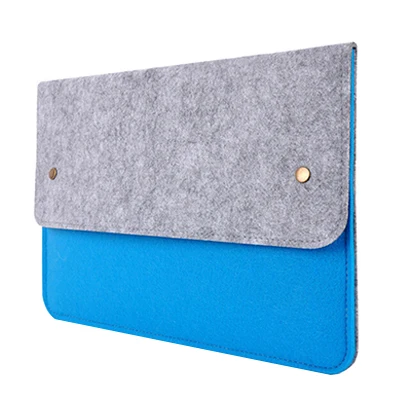 11 13 14 15,6 17," цветной блокирующий шерстяной войлок чехол для ноутбука для Macbook/lenovo/Asus/hp/acer сумка для ноутбука для мужчин и женщин - Цвет: blue