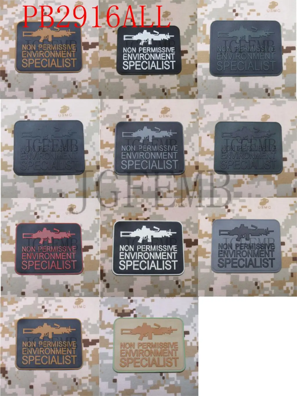 

NON PERMISSIVE ENVIRONMENT SPECIALIST Tactical morale 3D PVC patch