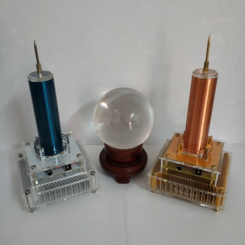 US $40.00 Tesla Coil Plays Music Ion Windmill Wreath Spacer Lamp Wireless