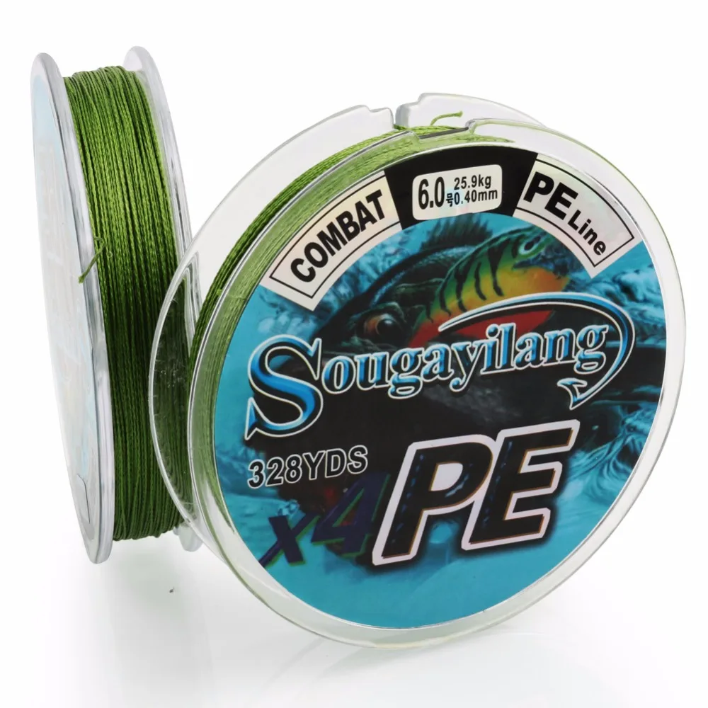 Sougayilang Multifilament Strong PE Braided Fishing Line 300m PE Combat