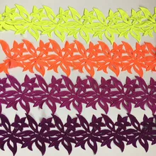 CHICKNIT – garniture en dentelle soluble dans l'eau brodée, plusieurs couleurs, 5 yards, pour couture, accessoires DZ1