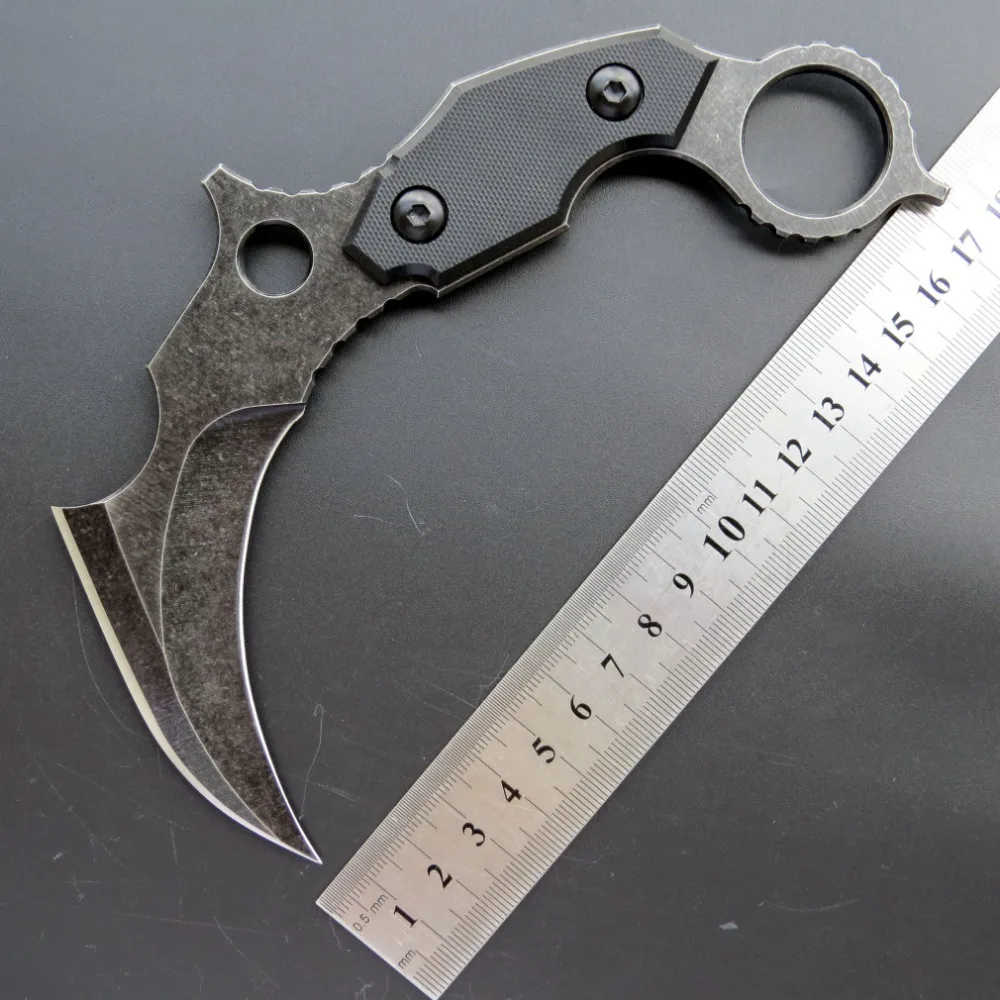 

Eafengrow C1699 CS GO steel claw knives Counter Strike Tactical Survival Knife Karambit Knife Camping Hunting Knife with Sheath