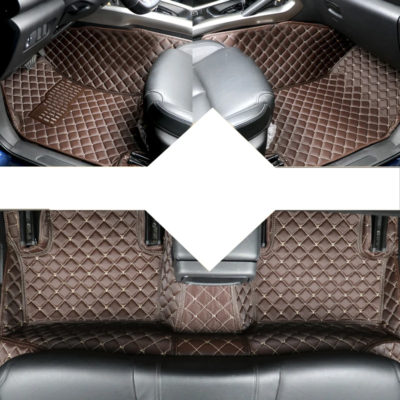 

lsrtw2017 leather car floor mat for renault kadjar 2015 2016 2017 2018 2019 2020 accessories interior styling rug carpet