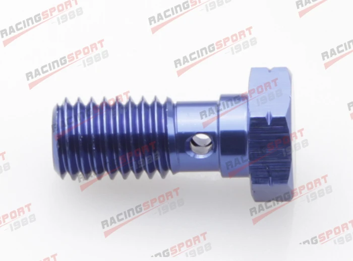 

Banjo Bolt M10 x 1.25 Aluminium Banjo Bolt Brake Adaptor AD63003 blue/black