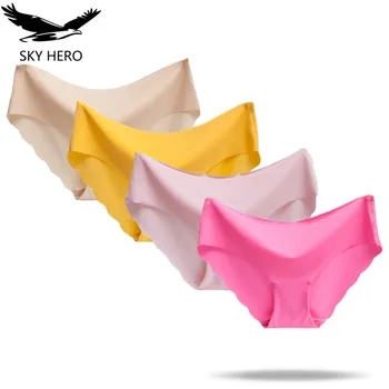 

4pcs Seamless Sexy Panties Underwear Women Culotte Femme Calcinhas Para Mulheres Ropa Interior Femenina Crotchless Woman Briefs
