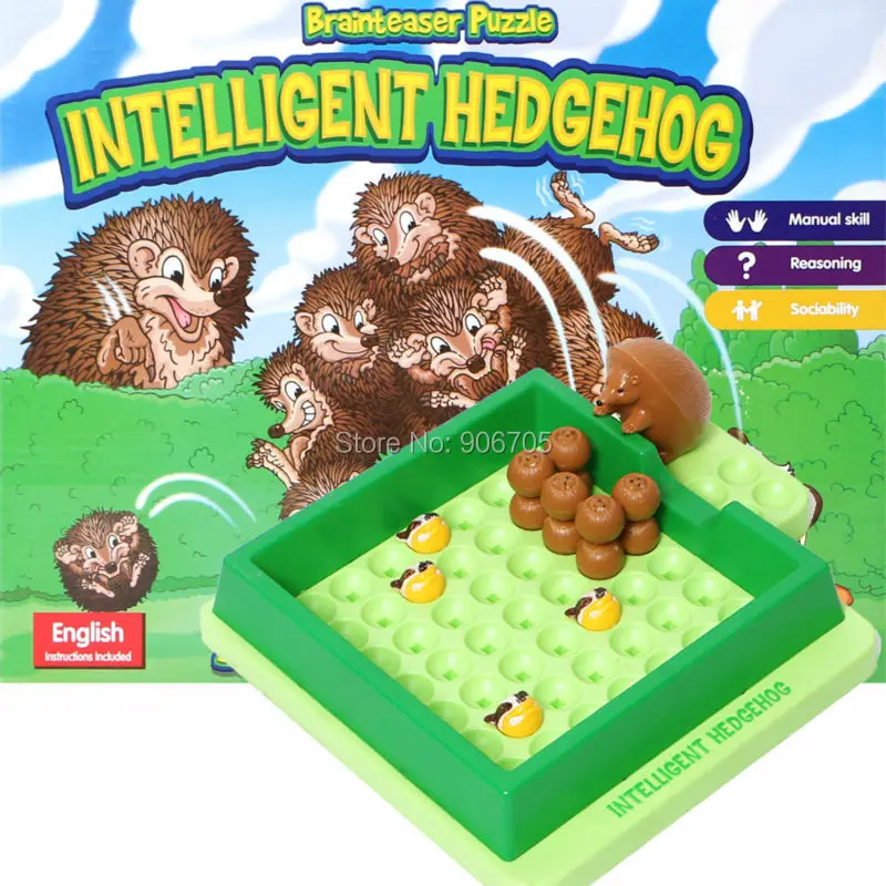 Головоломка Brainteaser умный Ежик угонка от барсуков забавная настольная игра