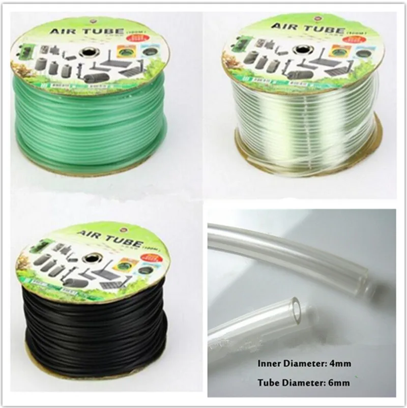 Hard /Soft 5 Meters Aquarium Airline Tubing 4/6mm Plastic Flexible
